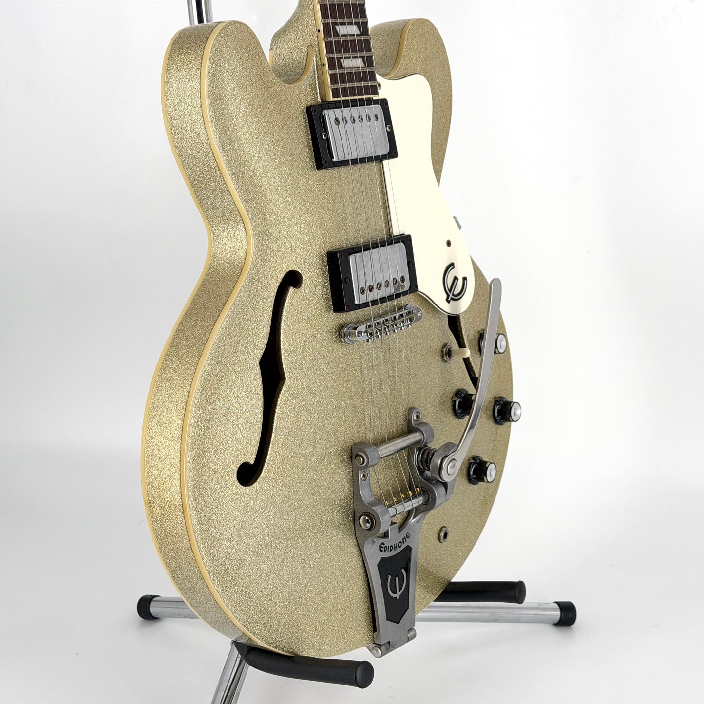 1997 Epiphone Limited Edition Riviera - Peerless Korea - Silver Sparkle