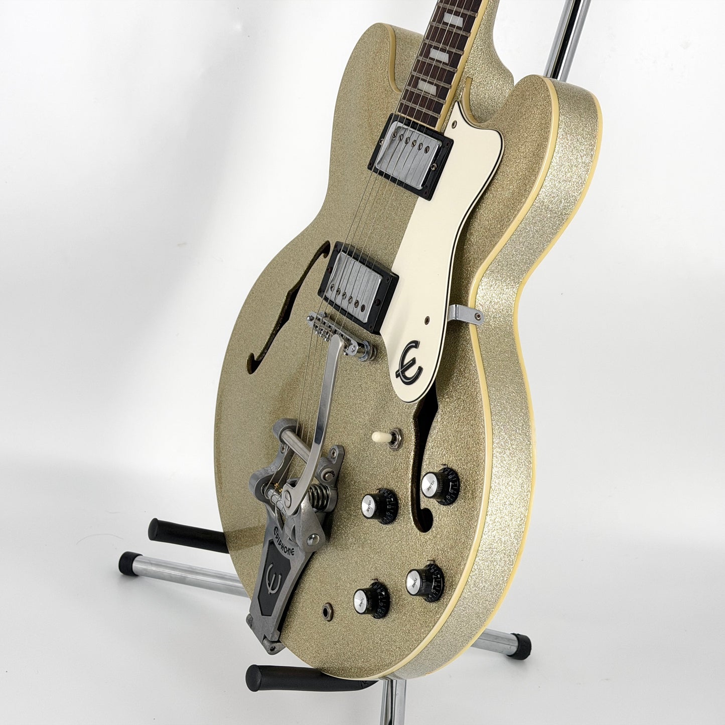 1997 Epiphone Limited Edition Riviera - Peerless Korea - Silver Sparkle