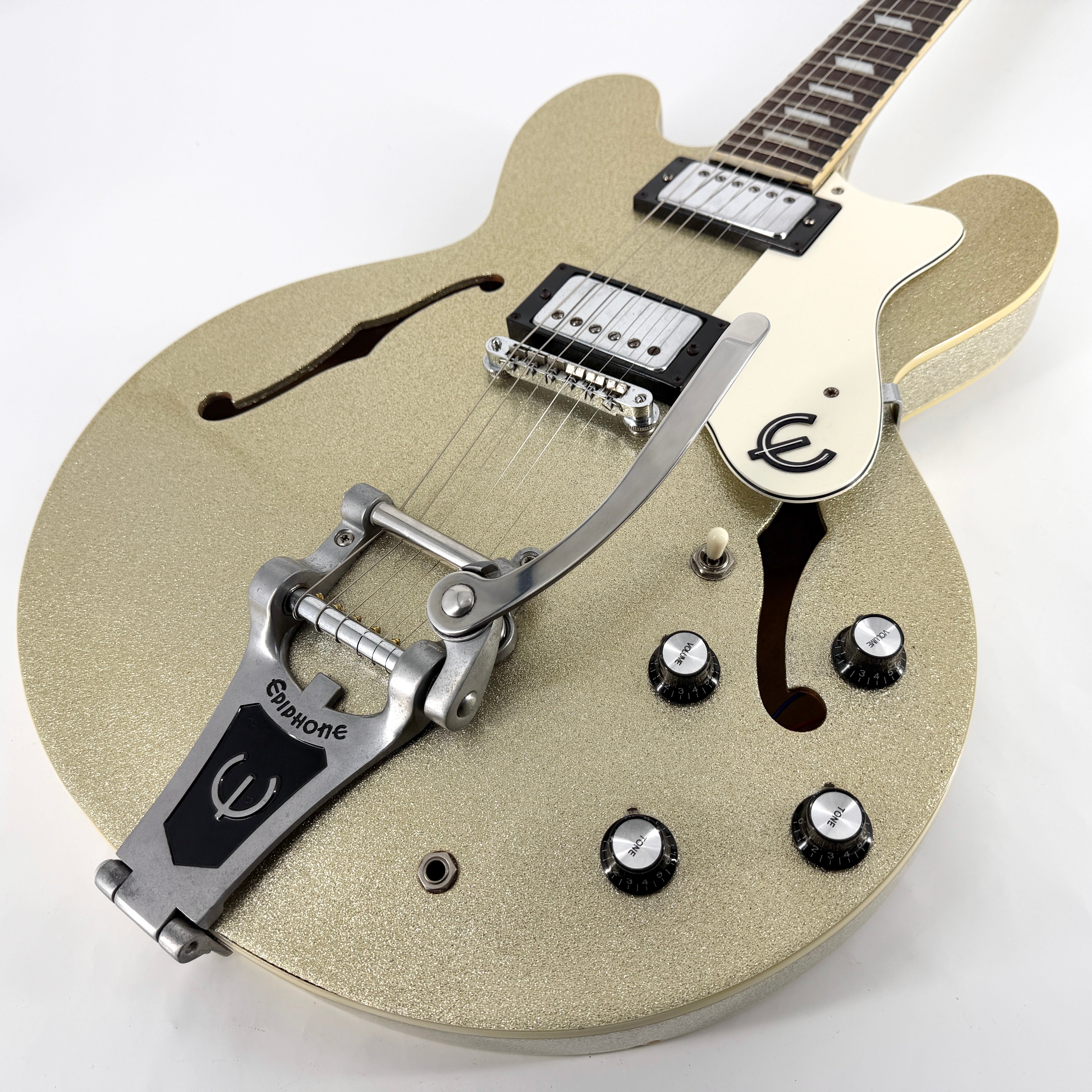 1997 Epiphone Limited Edition Riviera - Peerless Korea - Silver