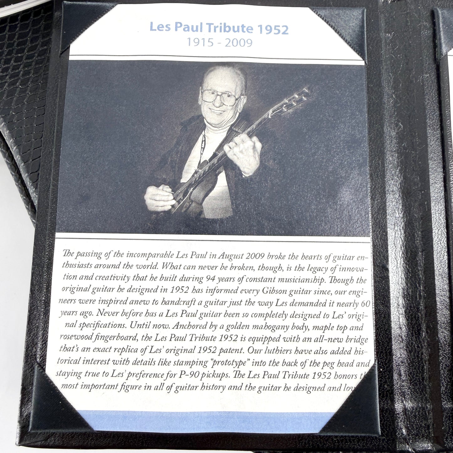 2009 Gibson Les Paul '52 Tribute Limited Edition - Gold Top