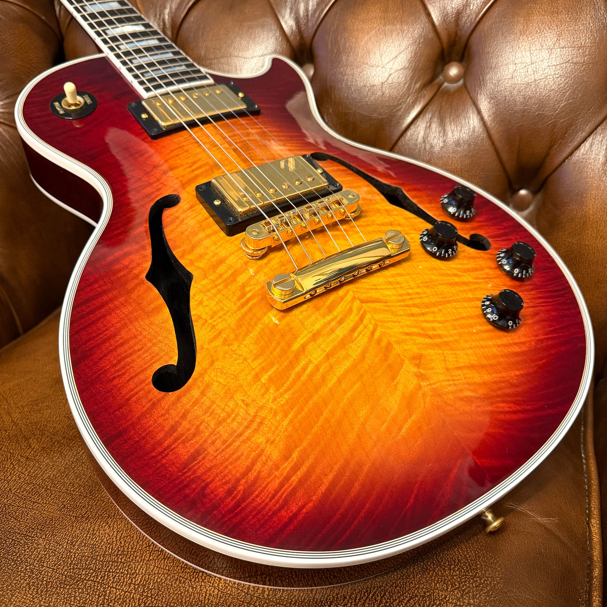 1998 Gibson Custom Shop Florentine Plus - Ember Glow