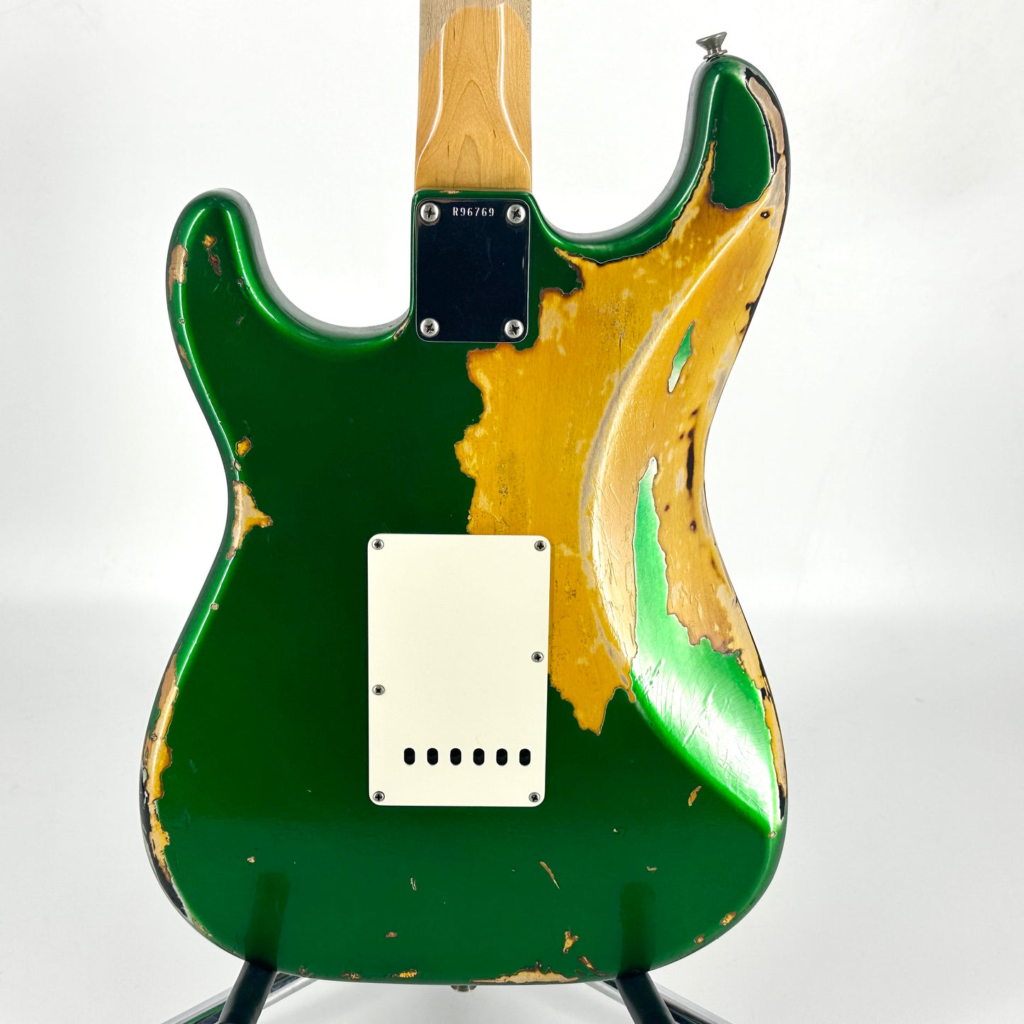 2018 Fender Custom Shop '63 Stratocaster Special Heavy Relic - Candy Green over Sunburst