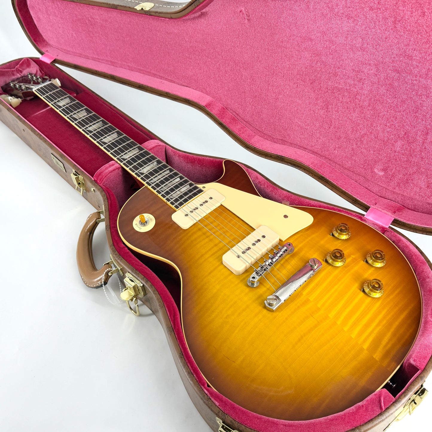 2024 Gibson Custom M2M Murphy Aged 1956 Les Paul Handpicked Top Ultra Light - Slow Ice Tea Fade