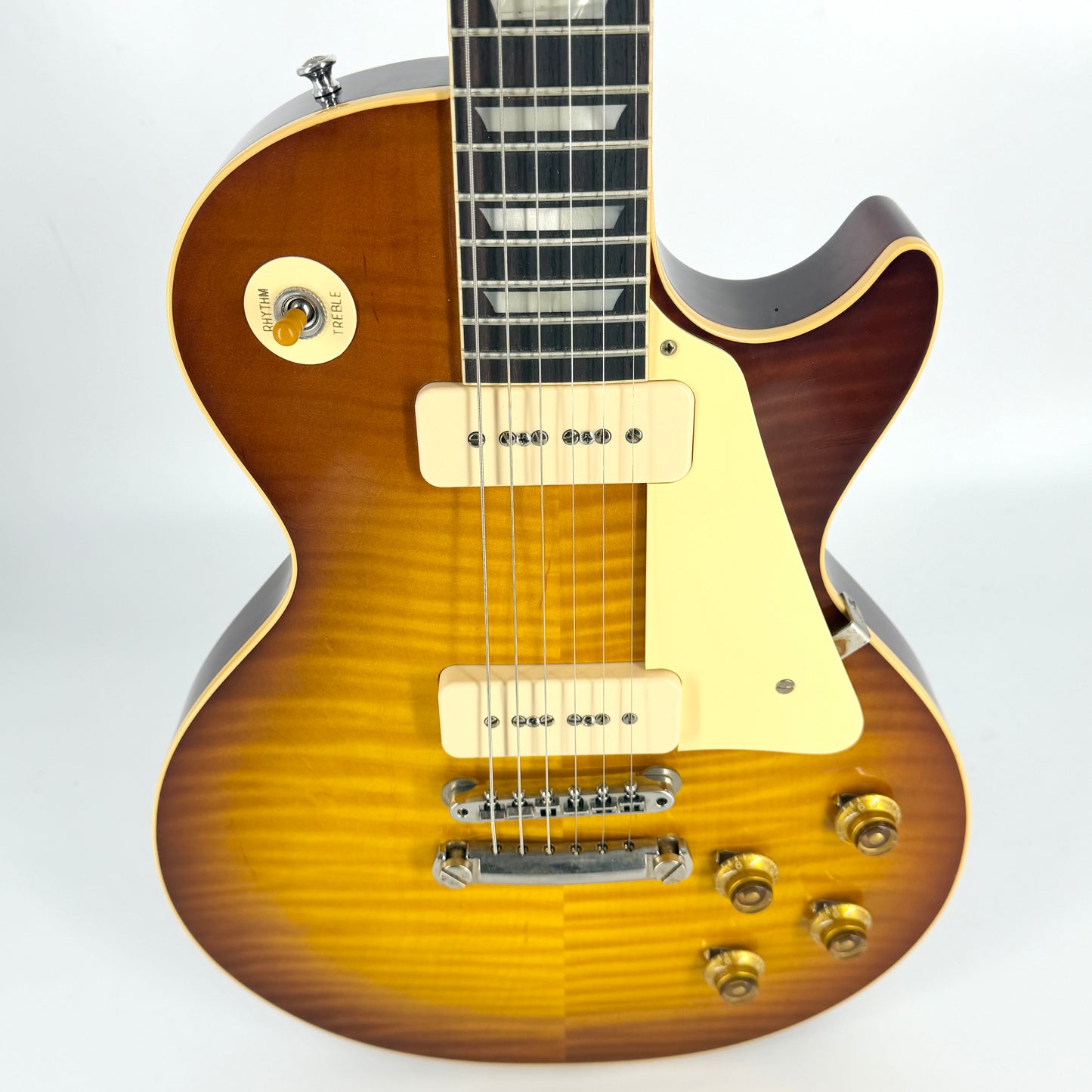 2024 Gibson Custom M2M Murphy Aged 1956 Les Paul Handpicked Top Ultra Light - Slow Ice Tea Fade