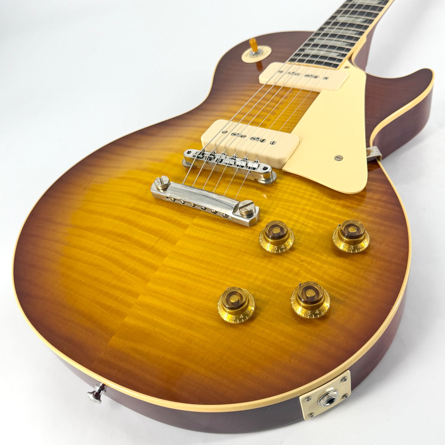 2024 Gibson Custom M2M Murphy Aged 1956 Les Paul Handpicked Top Ultra Light - Slow Ice Tea Fade