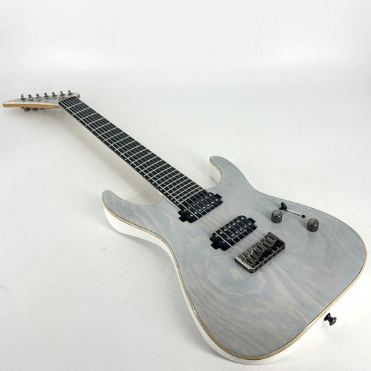 2021 Jackson Pro Soloist SL7A MAH HT Ebony 7-String - Unicorn White