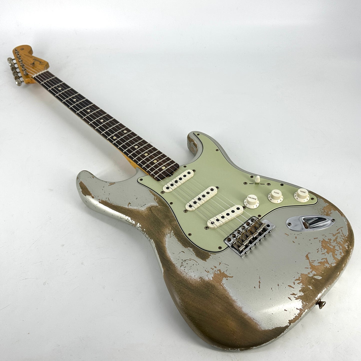 2021 Fender Custom Shop 60’s Stratocaster Super Heavy Relic – Inca Silver