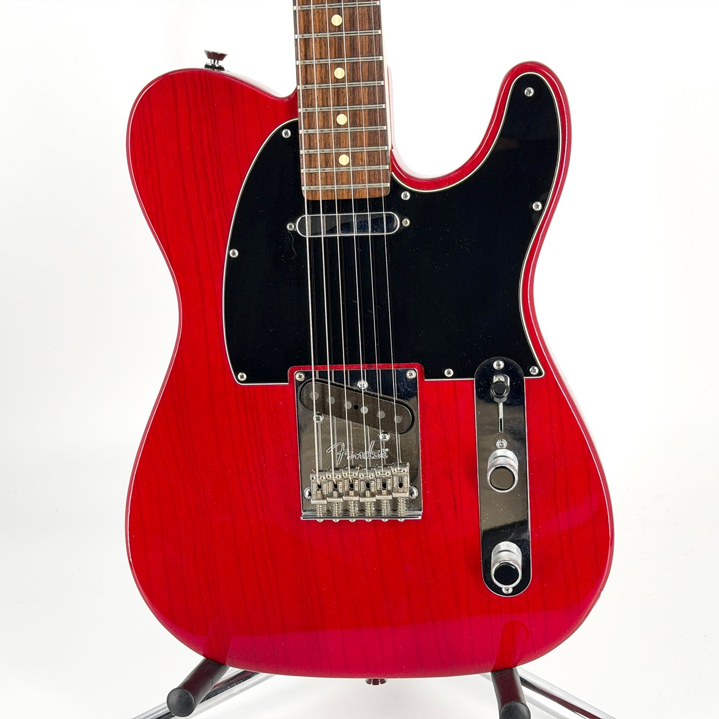 2014 Fender American Standard Ash Telecaster with Custom Shop Pickups - Crimson Transparent