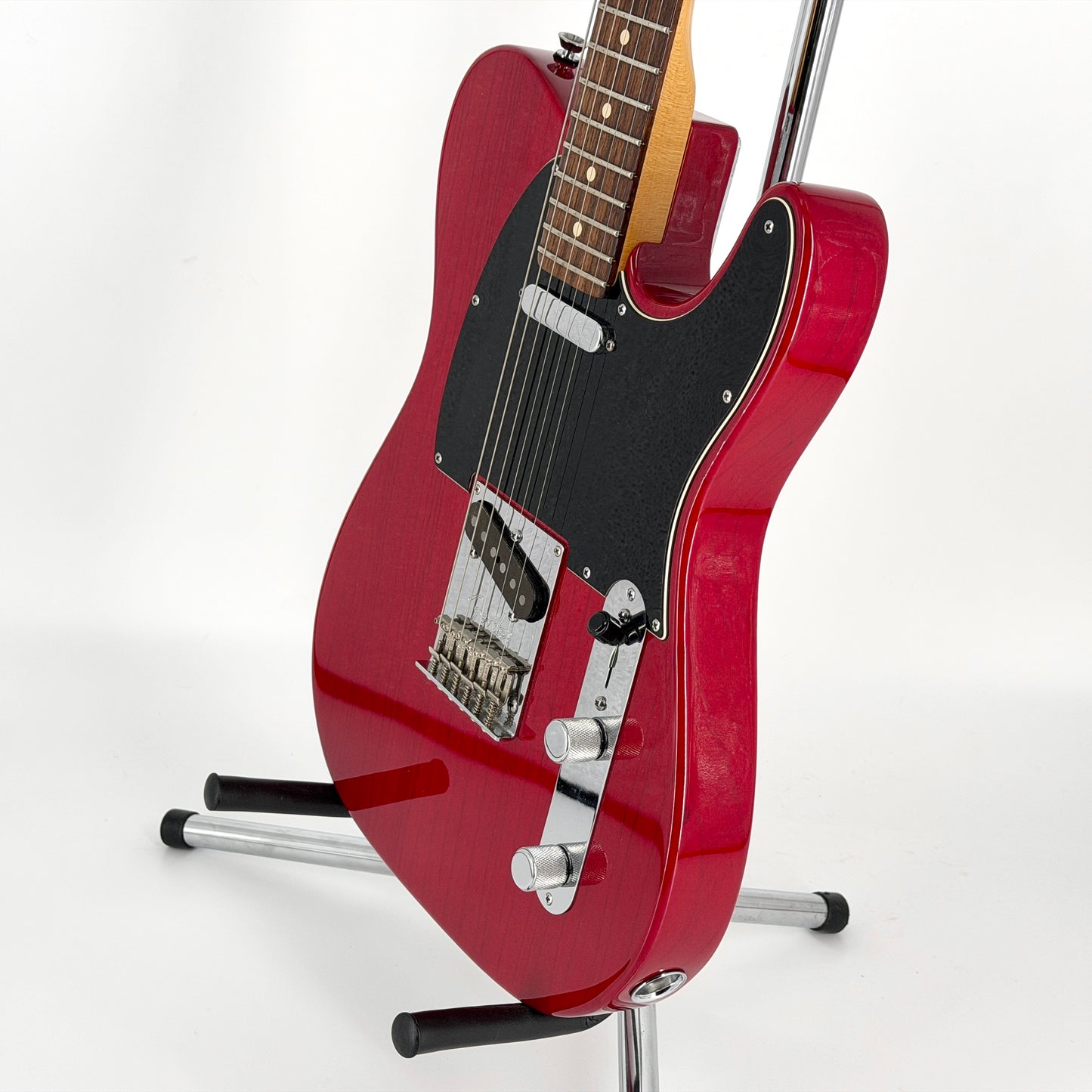 2014 Fender American Standard Ash Telecaster with Custom Shop Pickups - Crimson Transparent