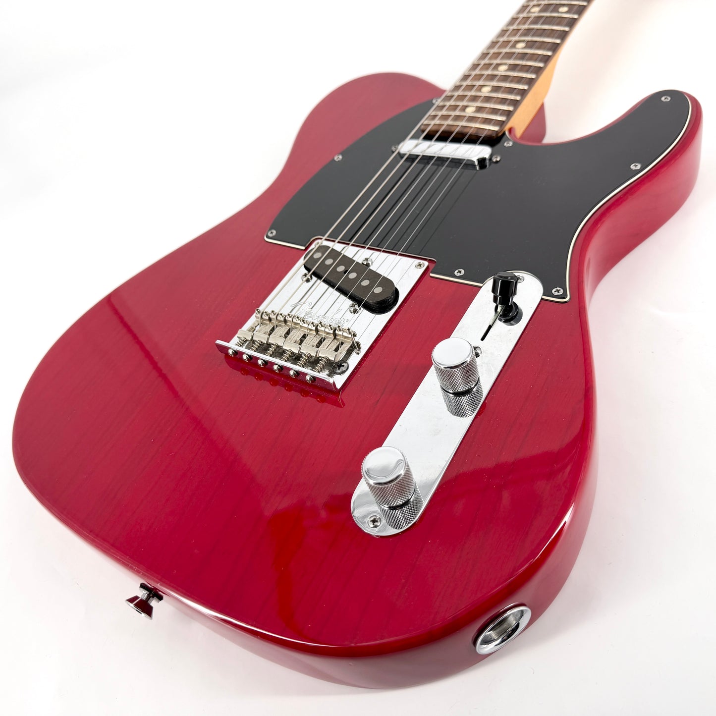 2014 Fender American Standard Ash Telecaster with Custom Shop Pickups - Crimson Transparent