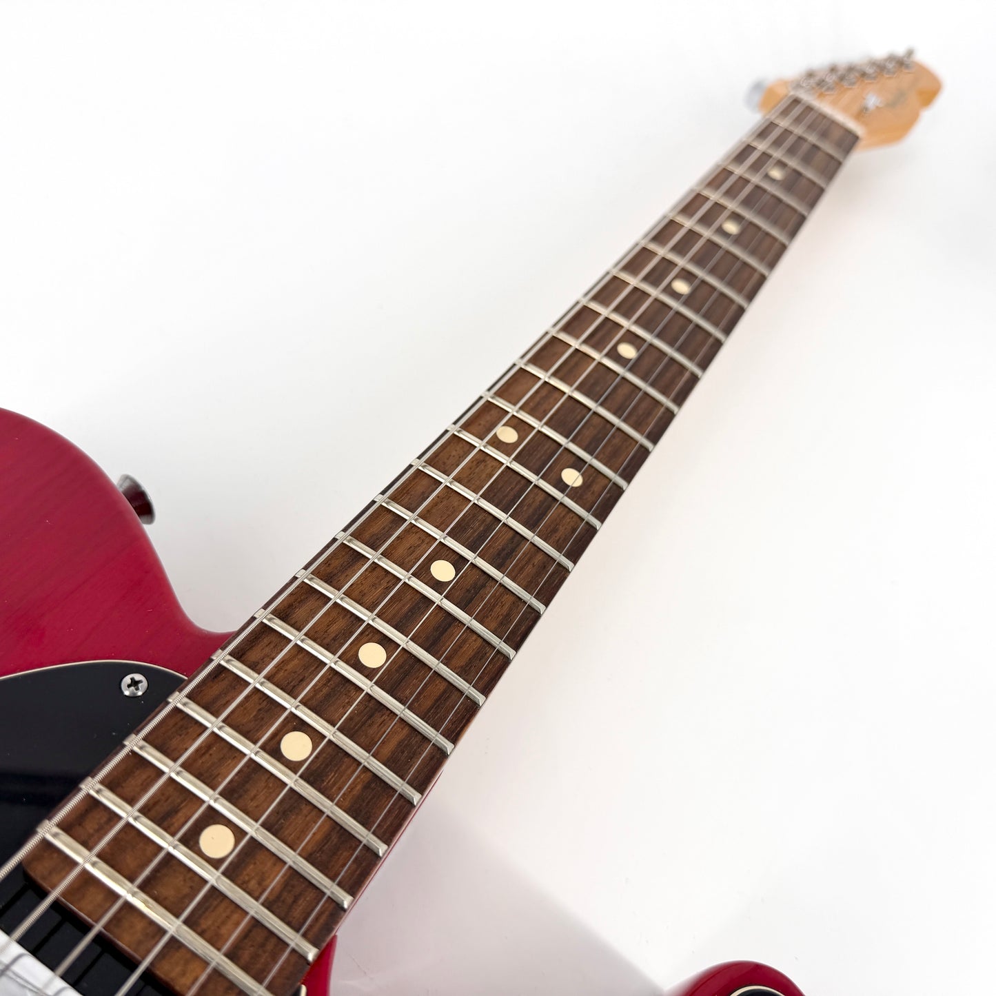 2014 Fender American Standard Ash Telecaster with Custom Shop Pickups - Crimson Transparent