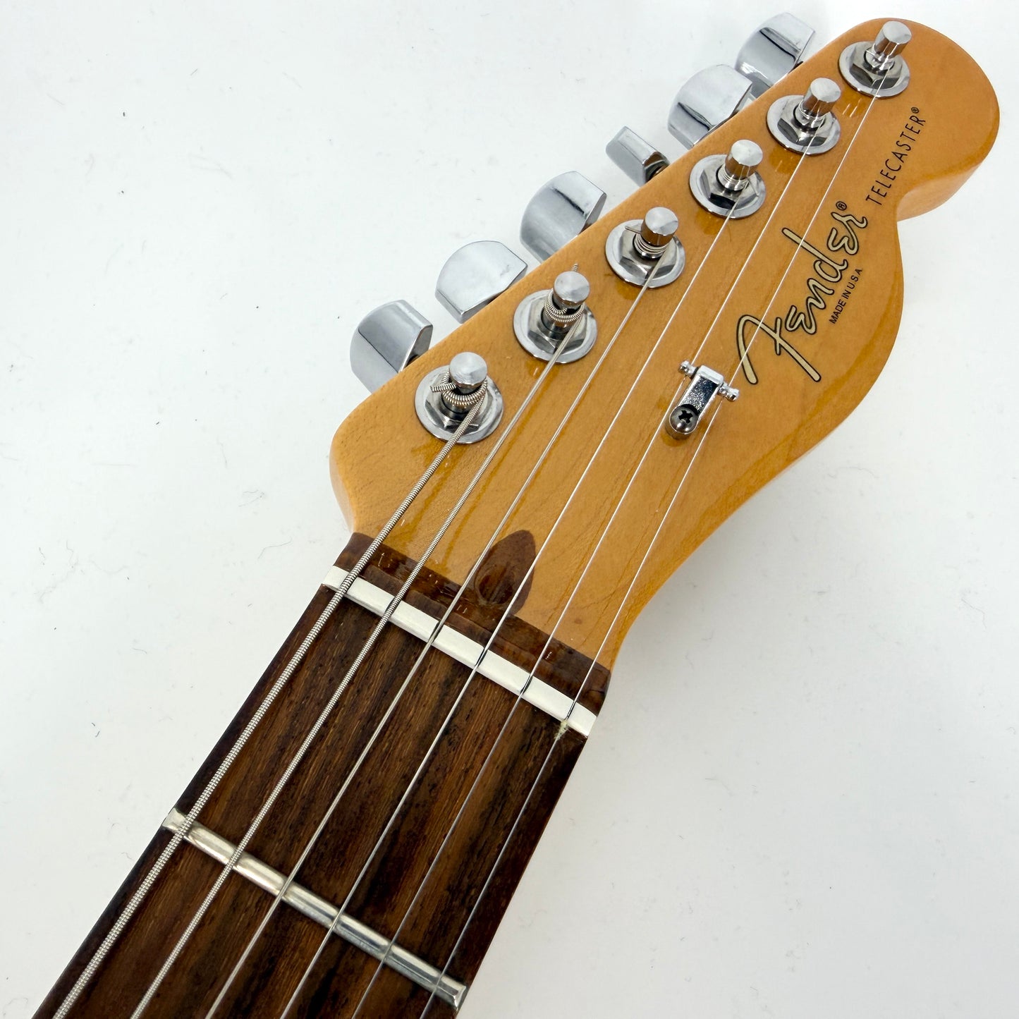 2014 Fender American Standard Ash Telecaster with Custom Shop Pickups - Crimson Transparent