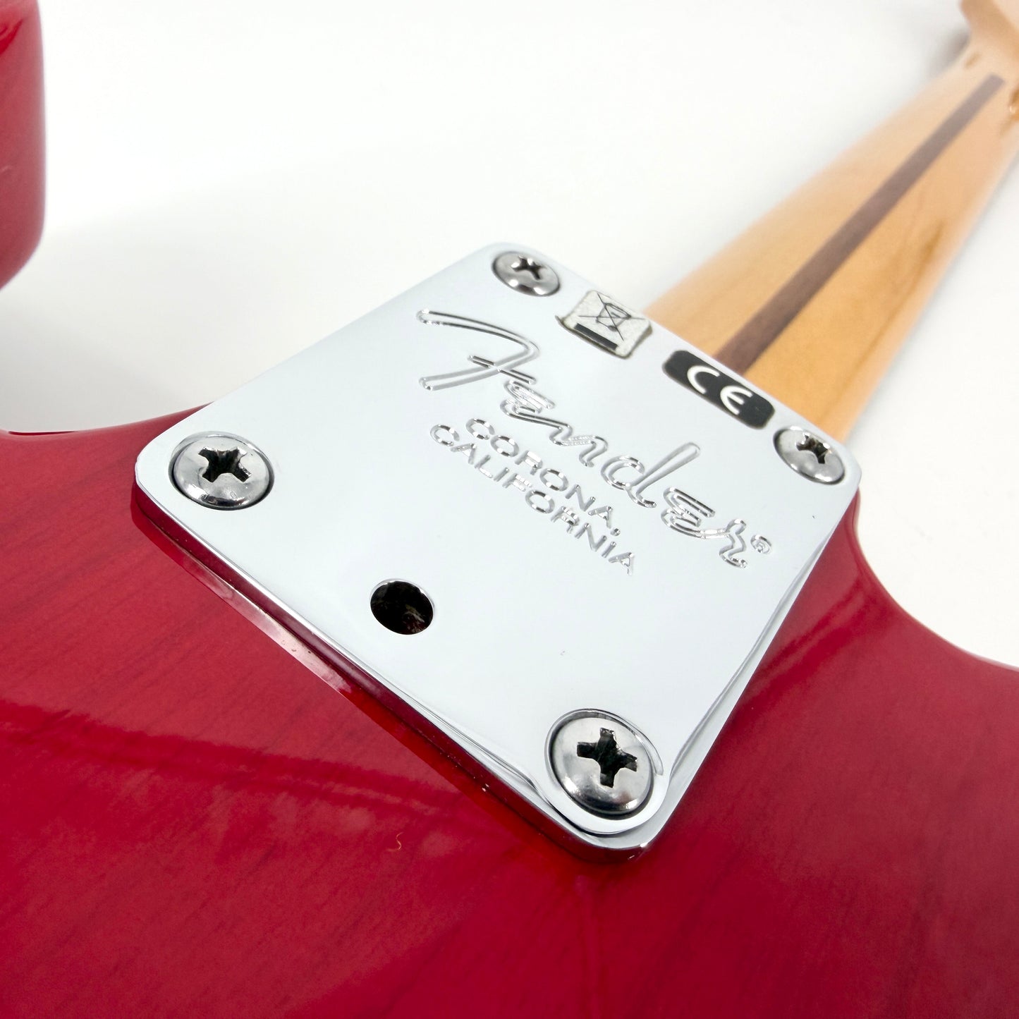 2014 Fender American Standard Ash Telecaster with Custom Shop Pickups - Crimson Transparent