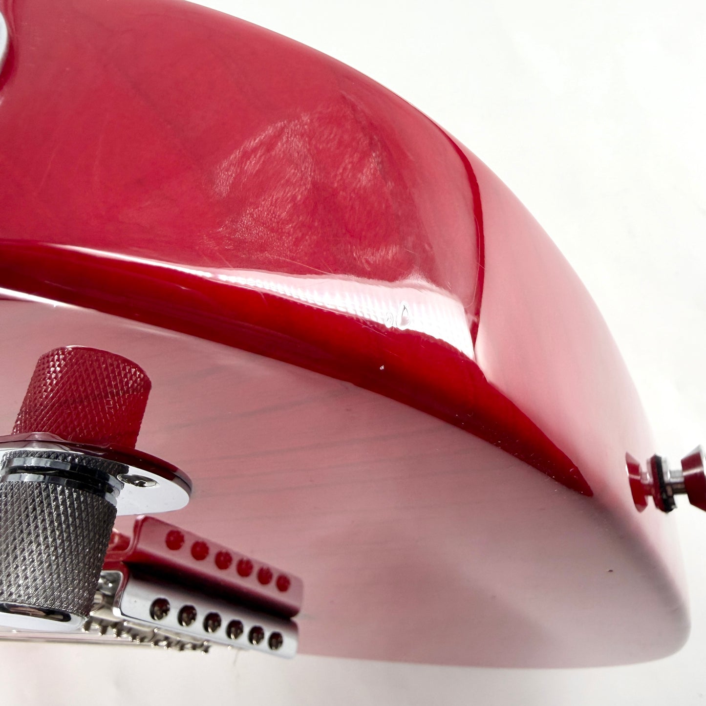 2014 Fender American Standard Ash Telecaster with Custom Shop Pickups - Crimson Transparent