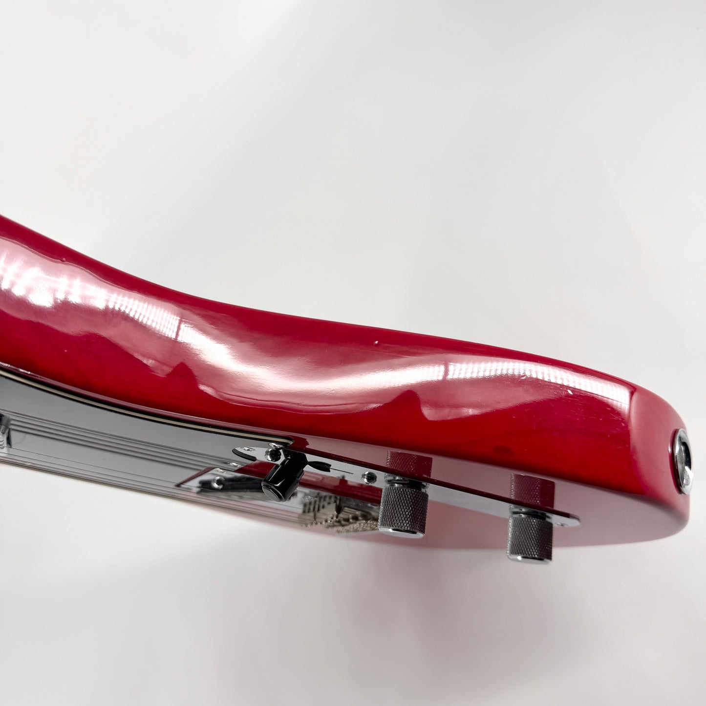 2014 Fender American Standard Ash Telecaster with Custom Shop Pickups - Crimson Transparent