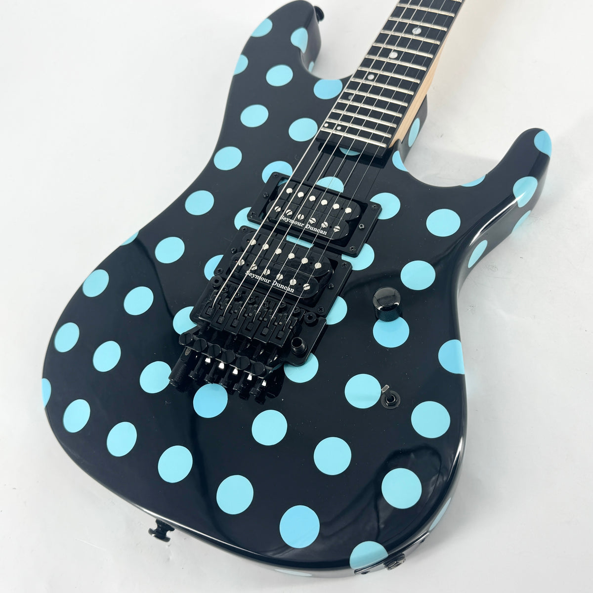 2020 Kramer Nightswan - Black Blue Polka Dot