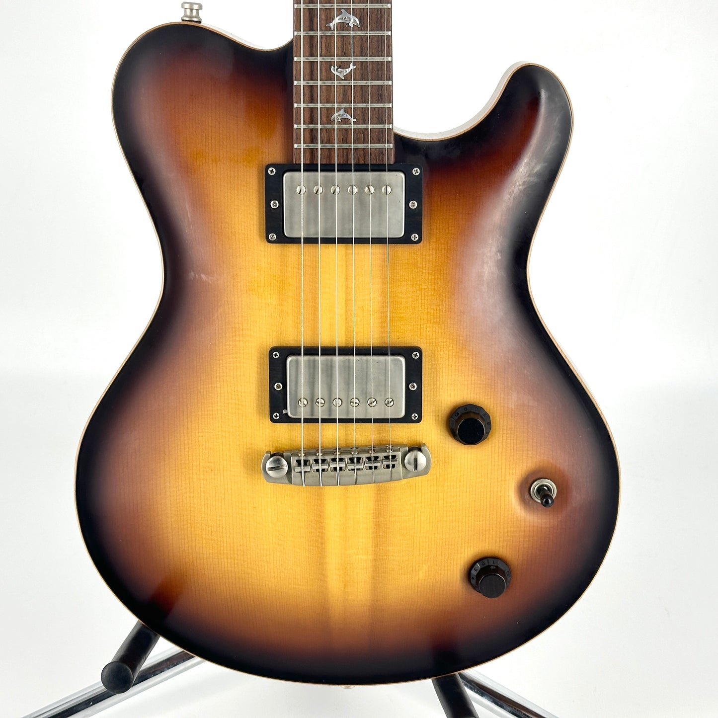 2015 Nik Huber Dolphin II Custom Semi Hollow - Tobacco Sunburst