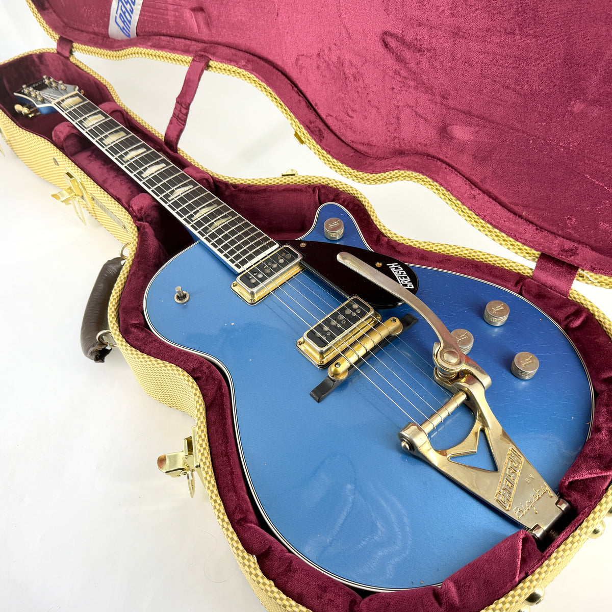 2019 Gretsch Stephen Stern Masterbuilt G6128-CS Duo Jet Relic - Lake Placid Blue
