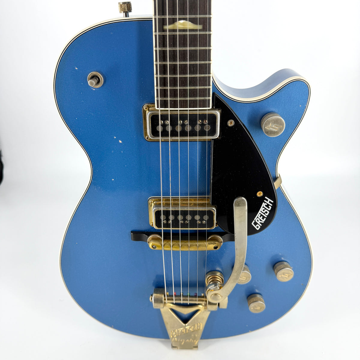 2019 Gretsch Stephen Stern Masterbuilt G6128-CS Duo Jet Relic - Lake Placid Blue