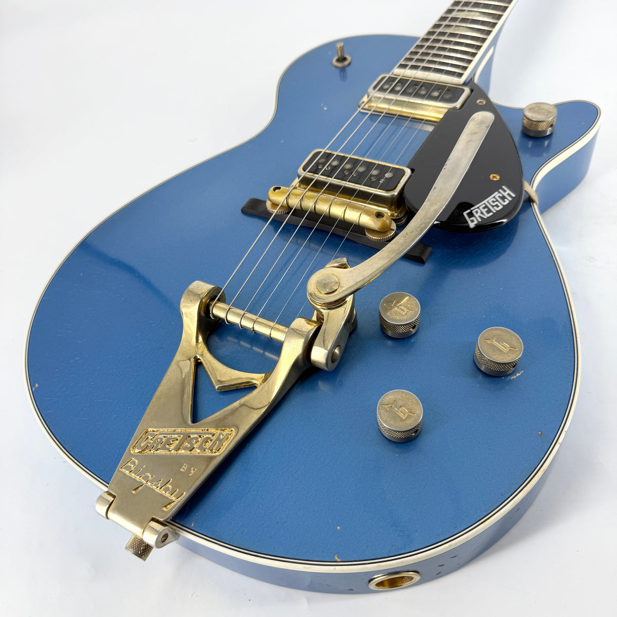 2019 Gretsch Stephen Stern Masterbuilt G6128-CS Duo Jet Relic - Lake Placid Blue