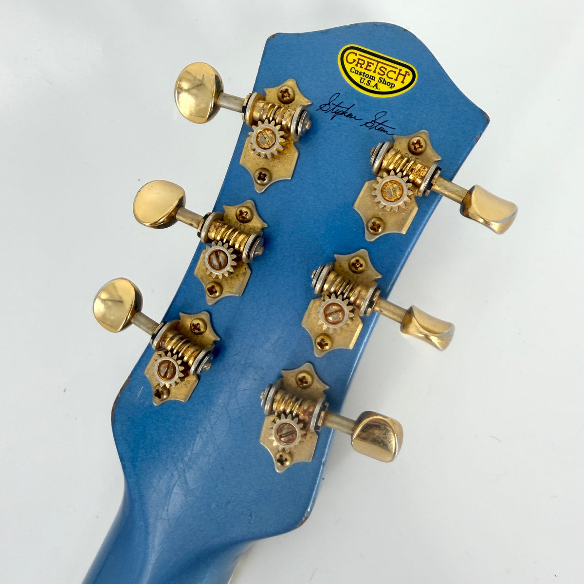 2019 Gretsch Stephen Stern Masterbuilt G6128-CS Duo Jet Relic - Lake Placid Blue