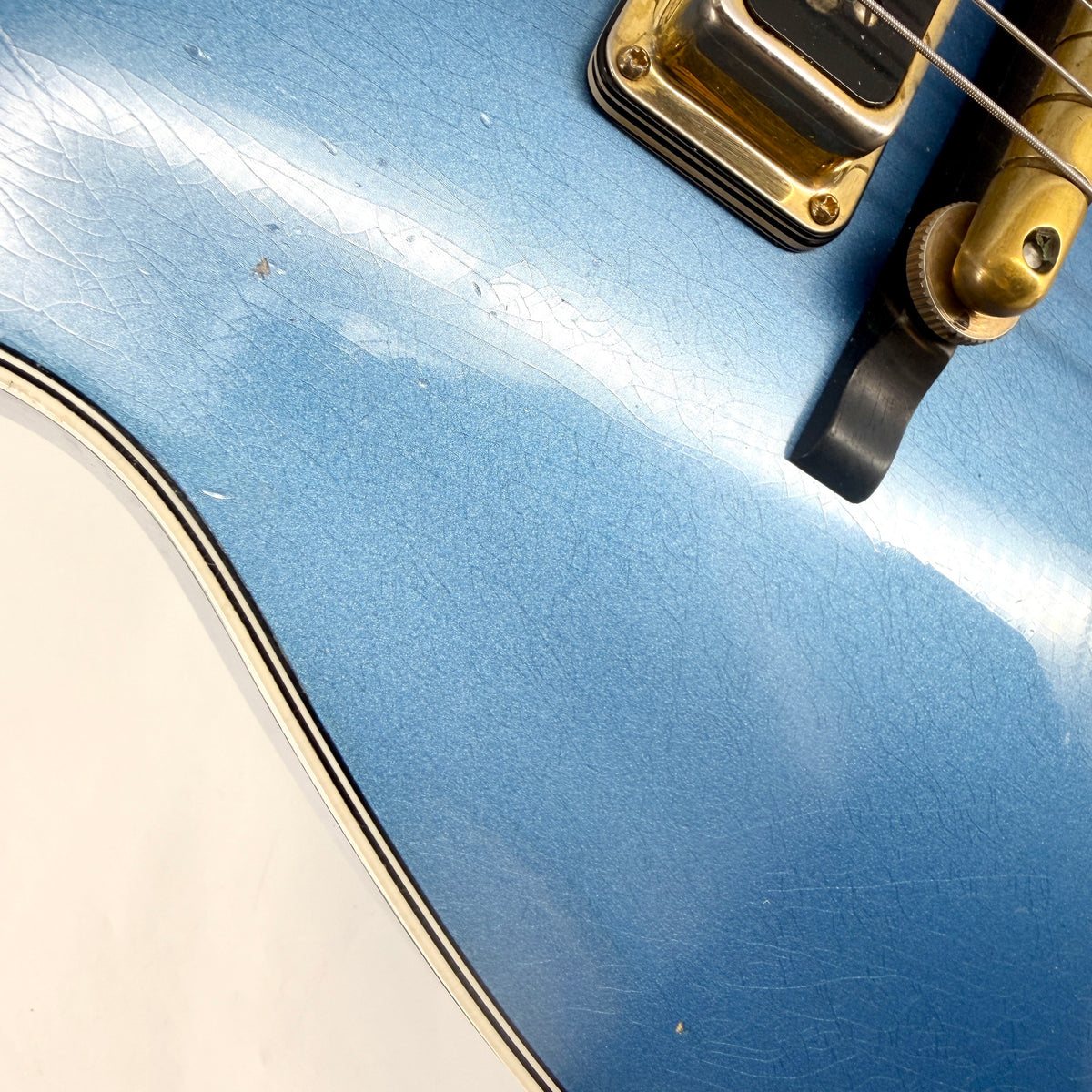 2019 Gretsch Stephen Stern Masterbuilt G6128-CS Duo Jet Relic - Lake Placid Blue