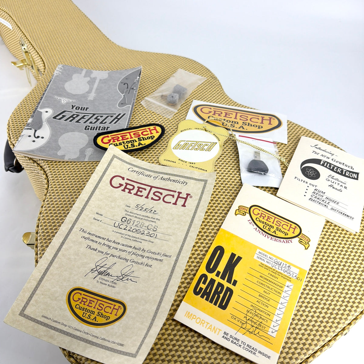 2022 Gretsch Stephen Stern Masterbuilt Custom Shop G6128-CS Duo Jet Relic - Black Paisley