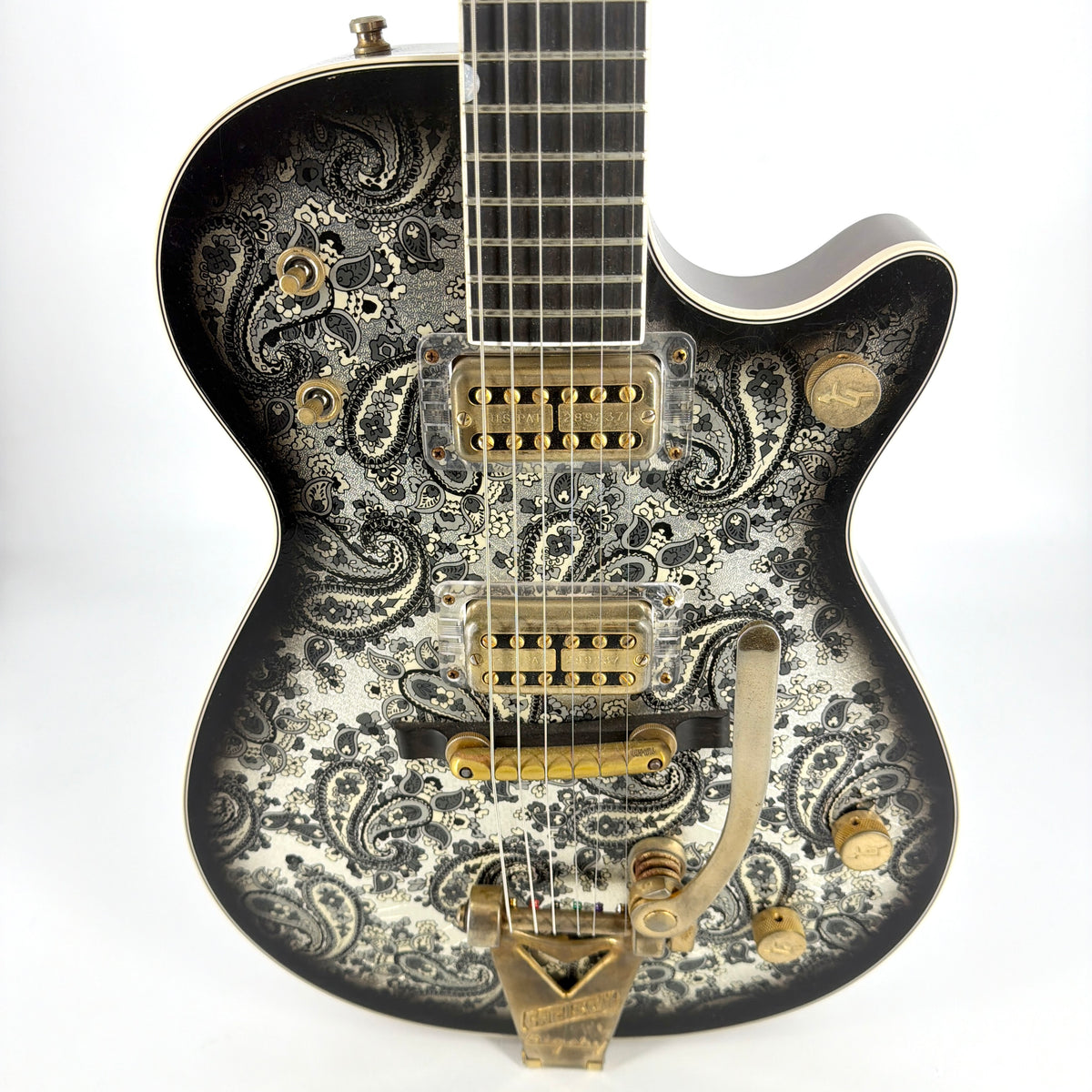 2022 Gretsch Stephen Stern Masterbuilt Custom Shop G6128-CS Duo Jet Relic - Black Paisley