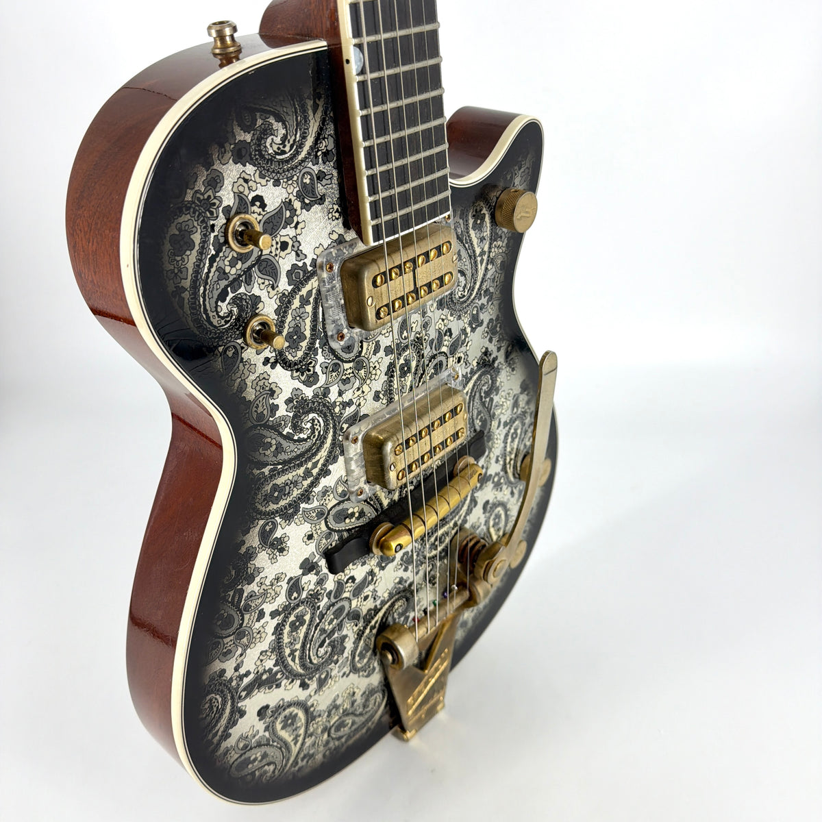 2022 Gretsch Stephen Stern Masterbuilt Custom Shop G6128-CS Duo Jet Relic - Black Paisley