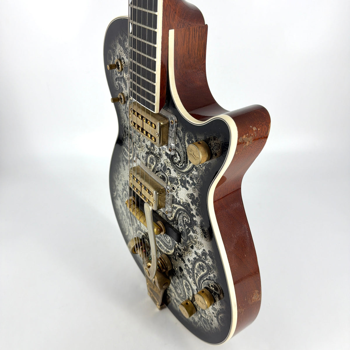 2022 Gretsch Stephen Stern Masterbuilt Custom Shop G6128-CS Duo Jet Relic - Black Paisley