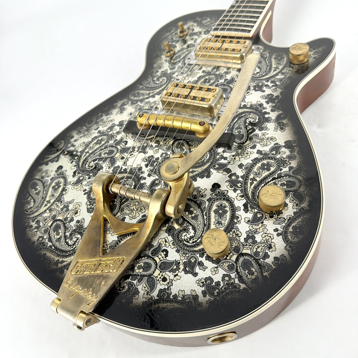 2022 Gretsch Stephen Stern Masterbuilt Custom Shop G6128-CS Duo Jet Relic - Black Paisley