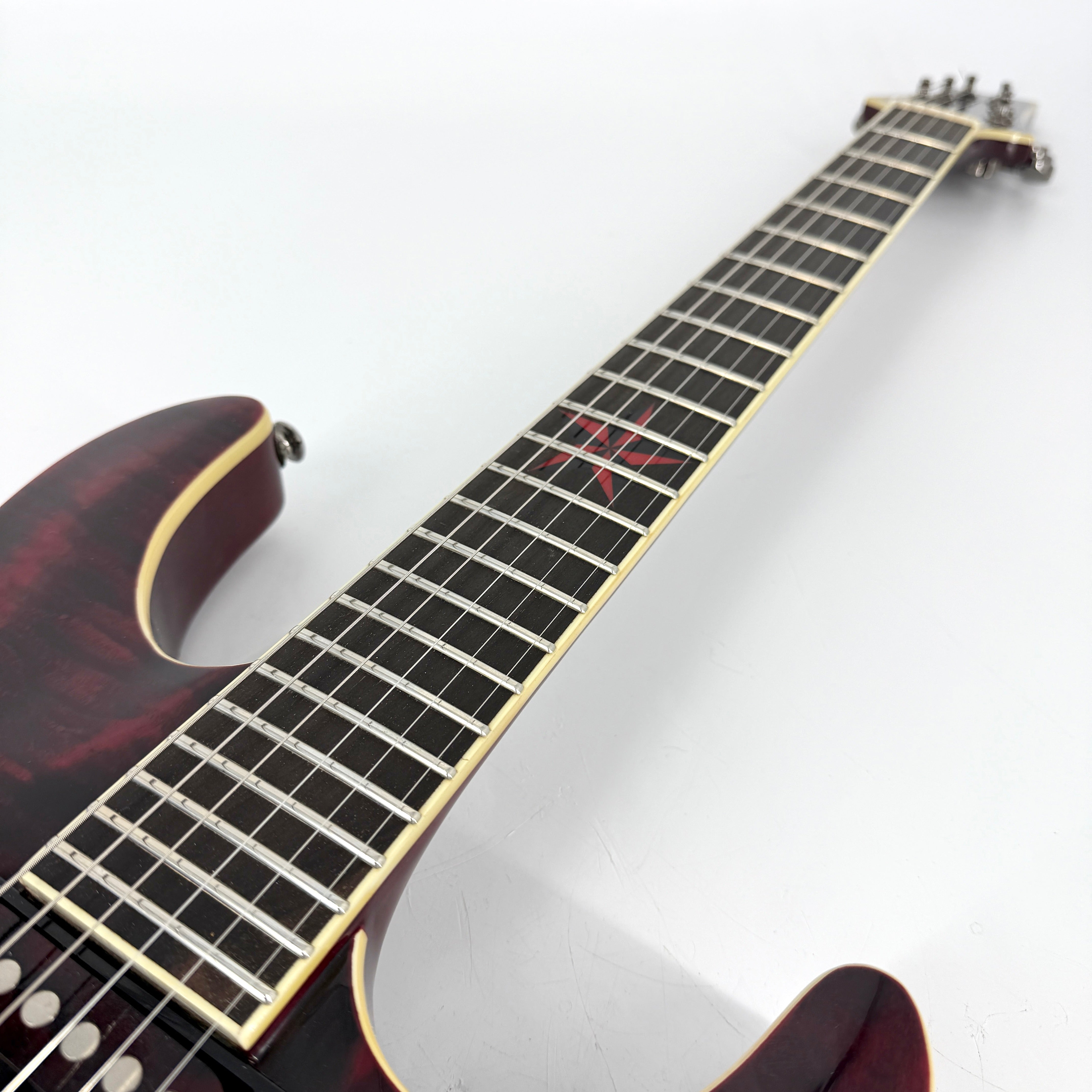 2007 Schecter C-1 Exotic Star - Lava Red