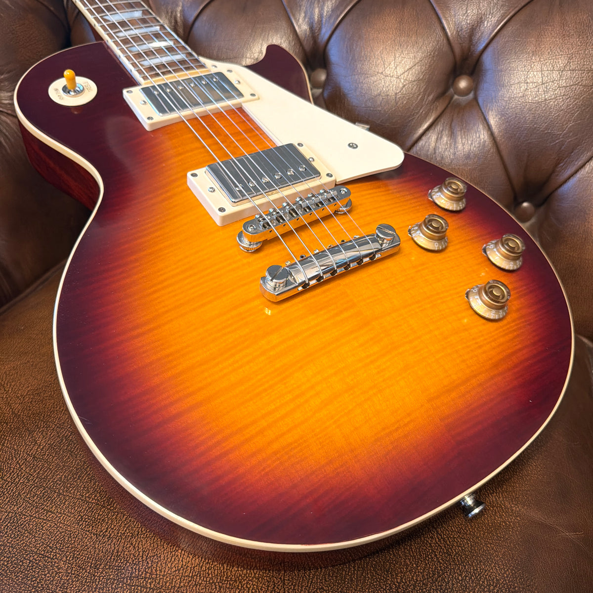 2025 Epiphone Inspired by Gibson Custom 1959 Les Paul Standard Reissue - Deep Cherry Sunburst