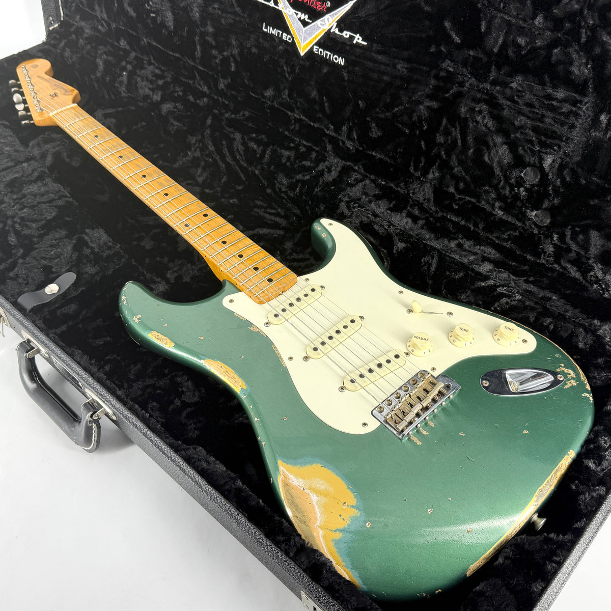 2015 Fender Custom Shop Ltd '57 Stratocaster Heavy Relic - Sherwood Green over Aztec Gold