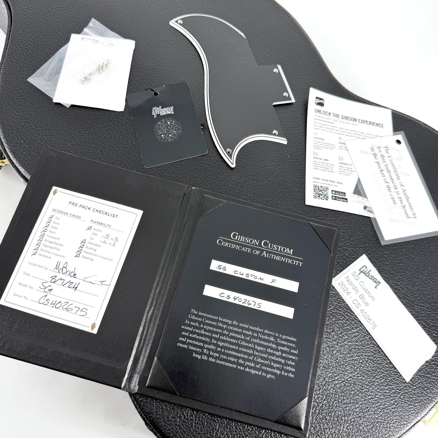 2024 Gibson Custom Shop Made to Measure SG Custom Handpicked Top - Nordic Blue