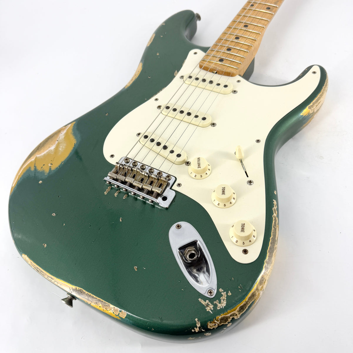 2015 Fender Custom Shop Ltd '57 Stratocaster Heavy Relic - Sherwood Green over Aztec Gold