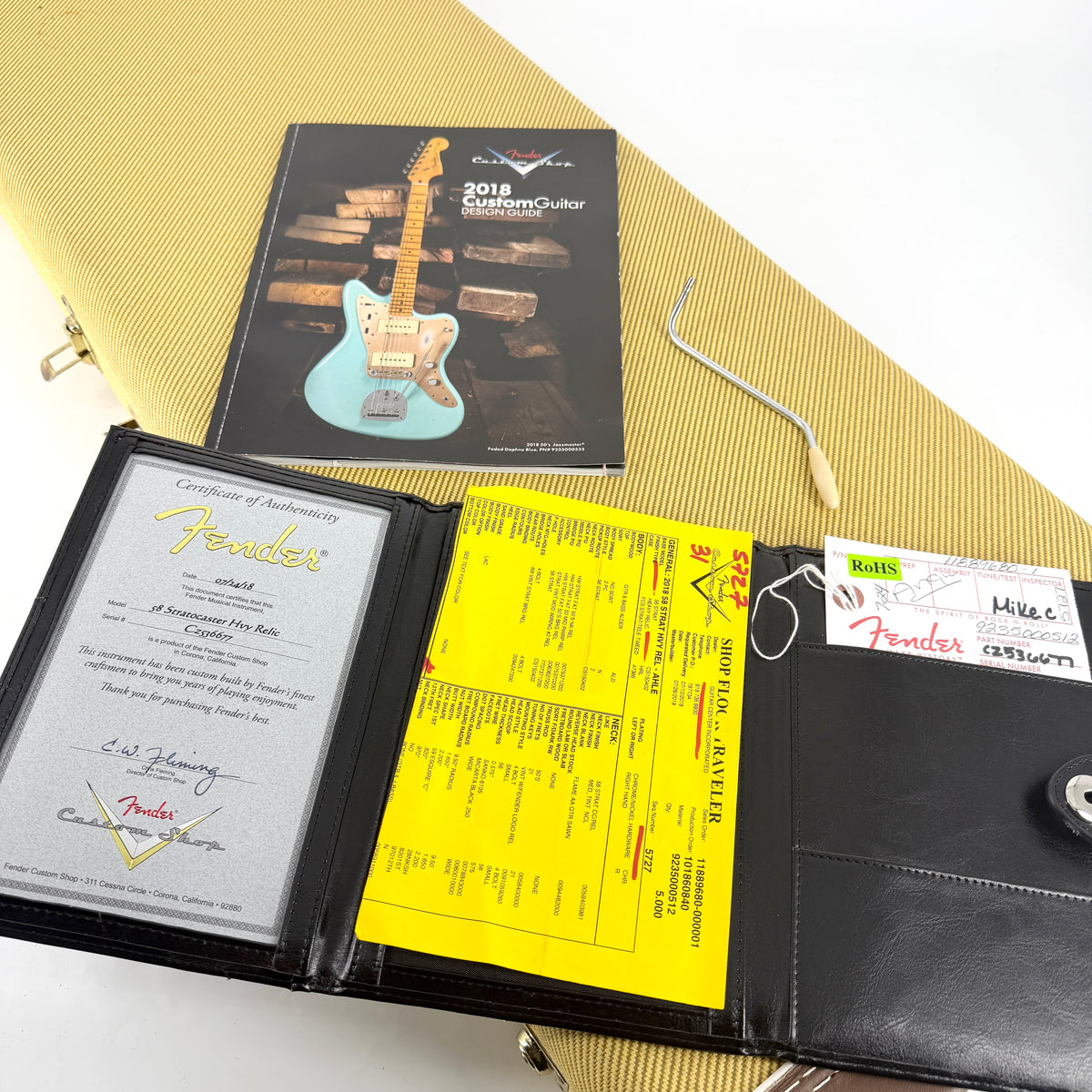 2018 Fender Custom Shop '58 Stratocaster Heavy Relic - Aged HLE Gold