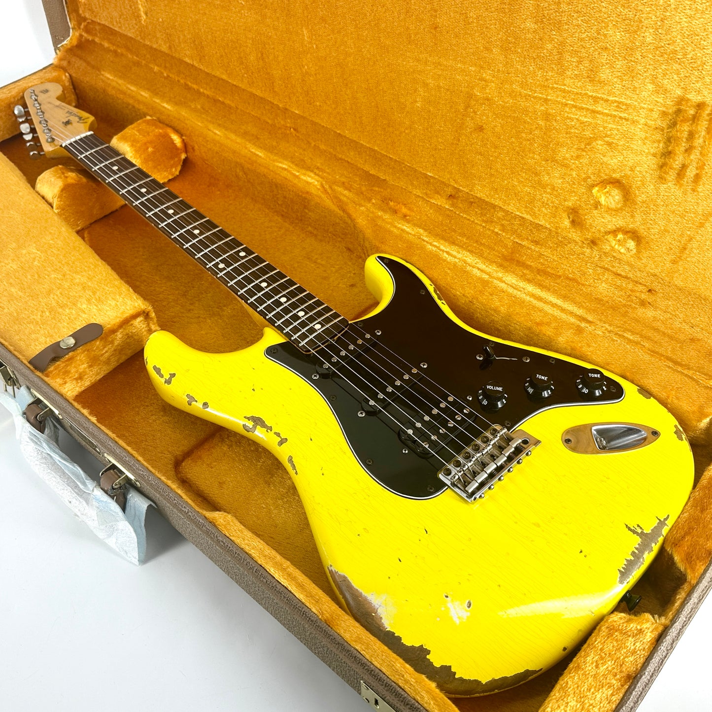 2015 Fender Custom Shop 1960 HSS Stratocaster Heavy Relic – Graffiti Yellow