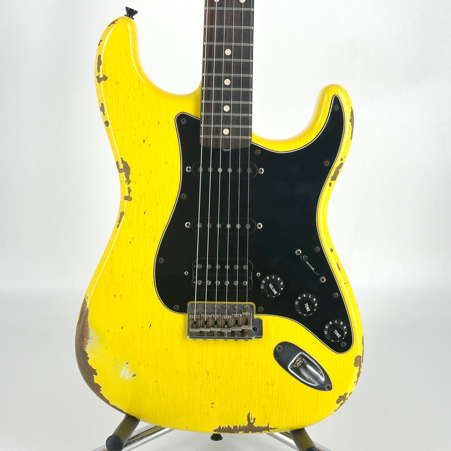 2015 Fender Custom Shop 1960 HSS Stratocaster Heavy Relic – Graffiti Yellow