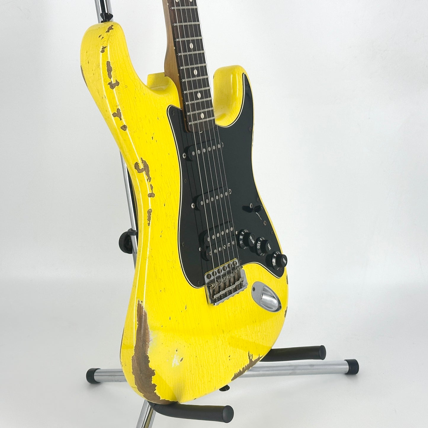 2015 Fender Custom Shop 1960 HSS Stratocaster Heavy Relic – Graffiti Yellow