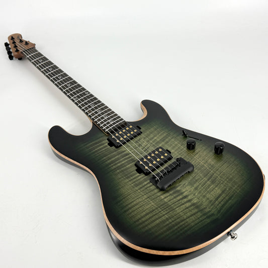 2025 Ernie Ball Music Man Rabea Massaad Sabre - Emerald Hill Burst