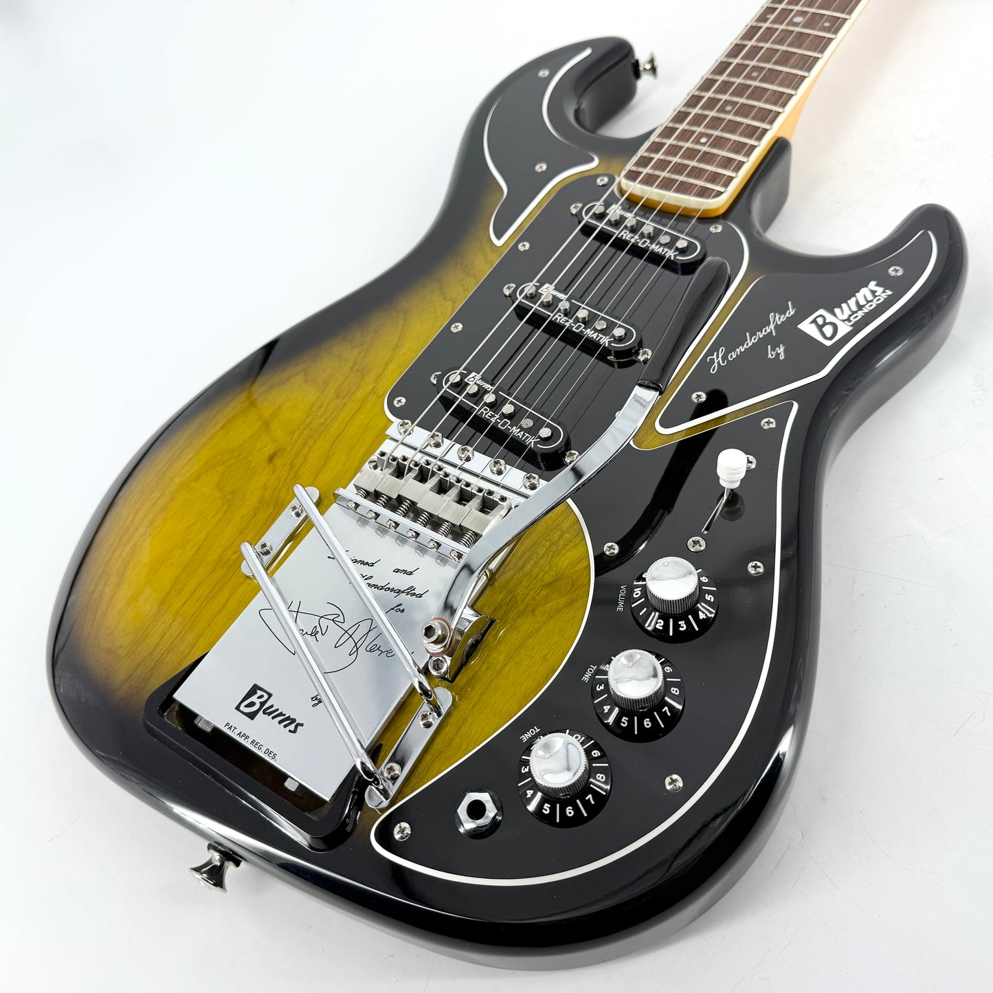 2004 Burns 40th Anniversary Hank Marvin 'The Marvin' Signature - Green Sunburst