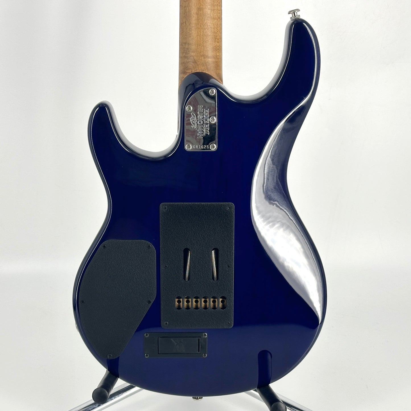 2017 Ernie Ball Music Man BFR Luke III - Blueberry Burst Flame