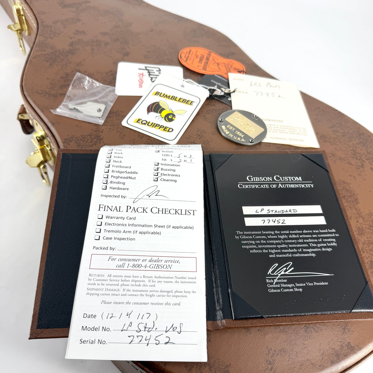 2017 Gibson Custom Shop 1957 Les Paul Standard Reissue - Gold Top Dark Back