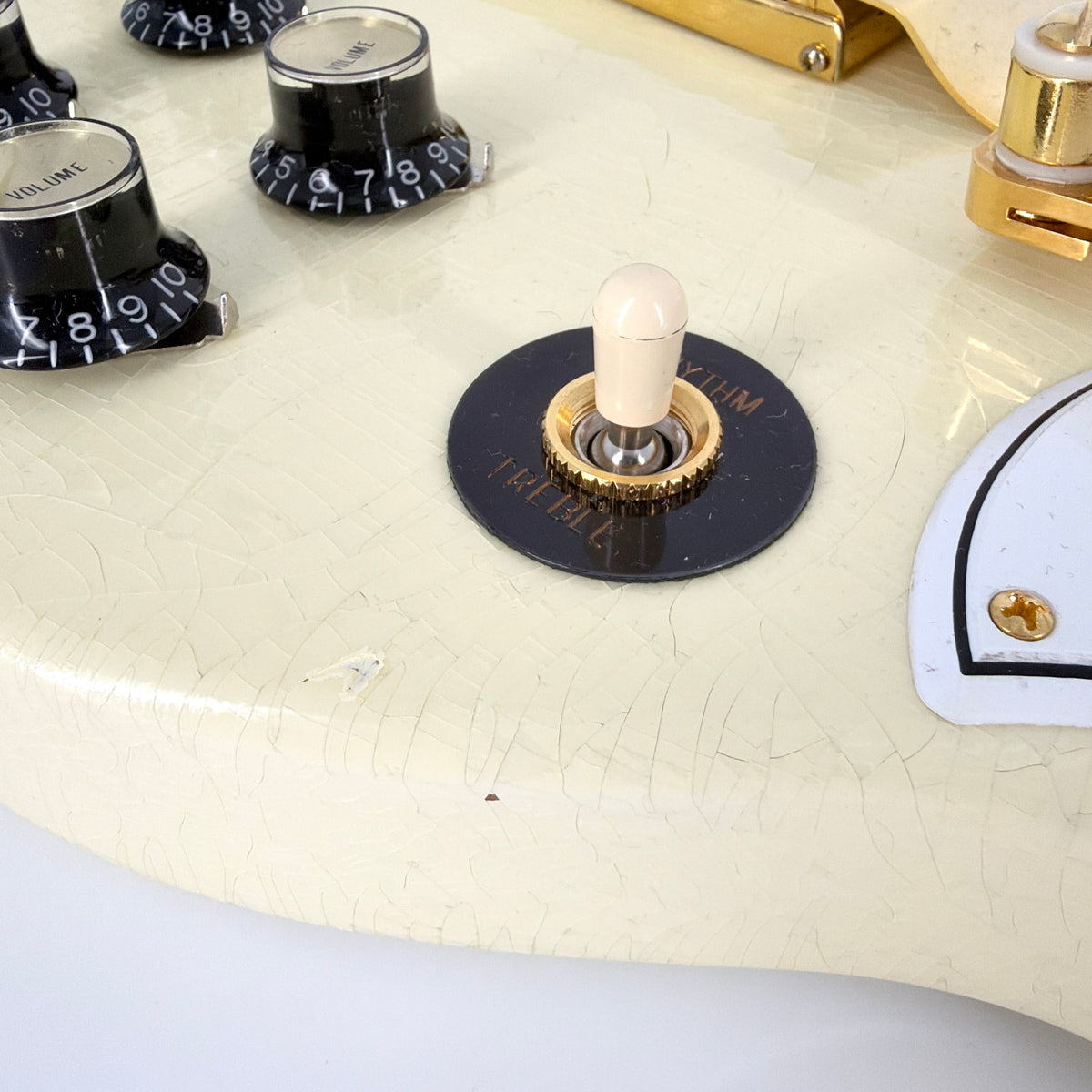 2020 Gibson Murphy Lab '63 Les Paul SG Custom with Maestro Ultra Light Aged - Classic White