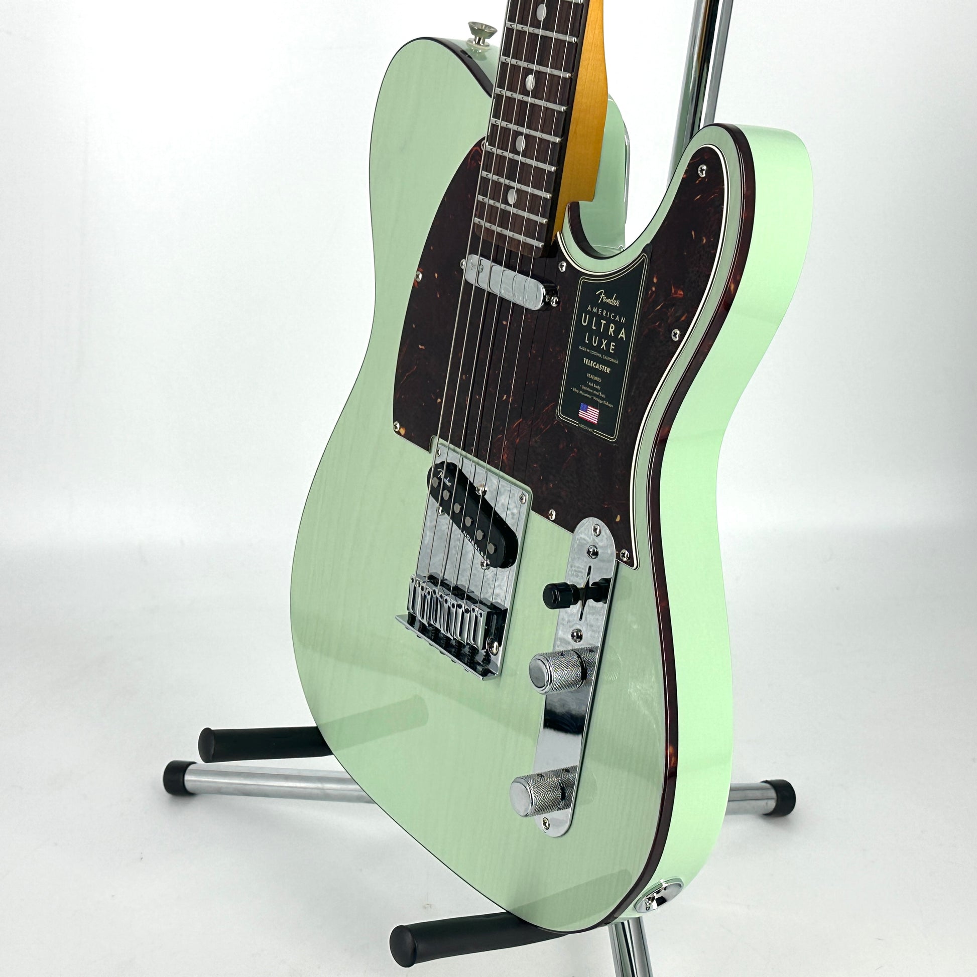Fender American Ultra Luxe Telecaster - Transparent Surf Green