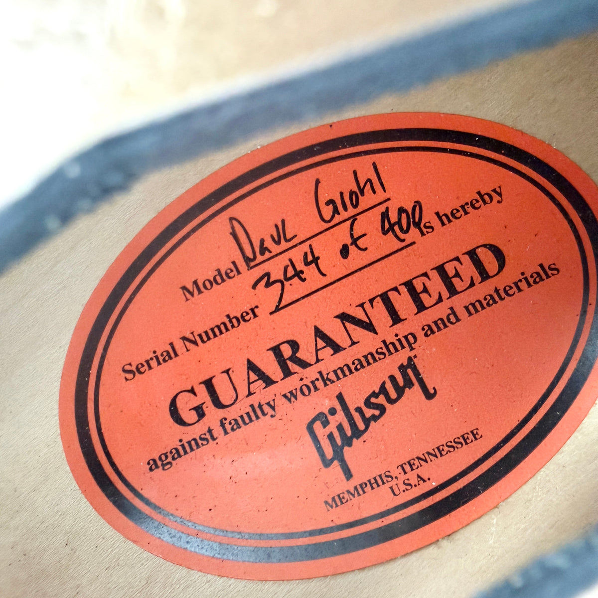 2015 Gibson Dave Grohl DG-335 – Gold Metallic