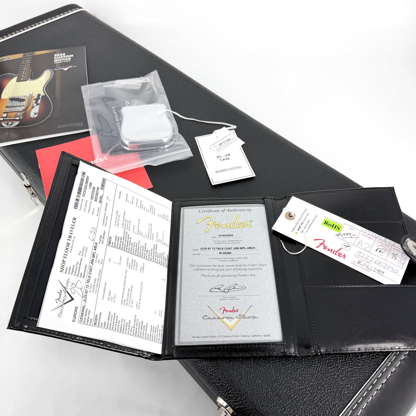 2025 Fender Custom Shop ’72 Custom Journeyman Relic Telecaster – Aged Black