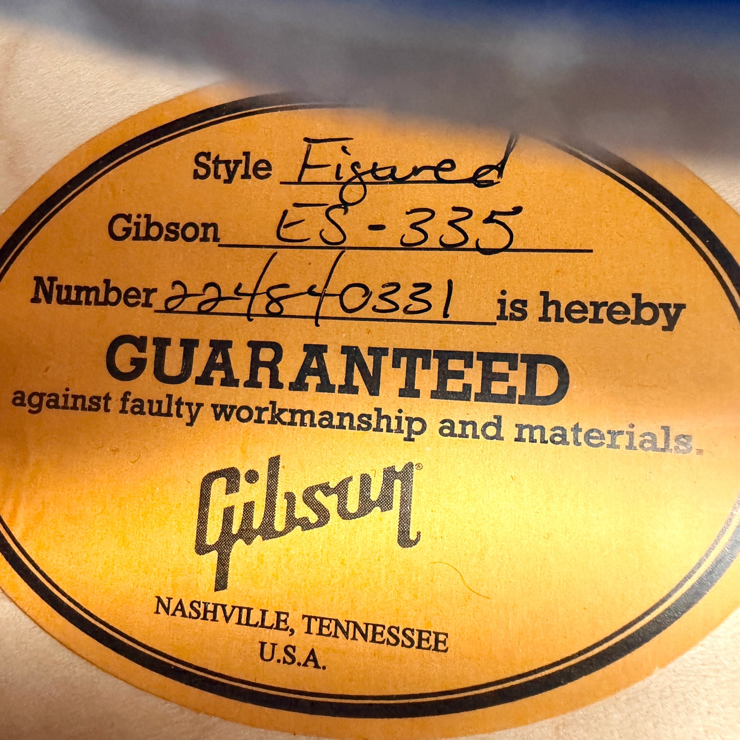 2024 Gibson ES-335 Figured – Deep Ocean Burst