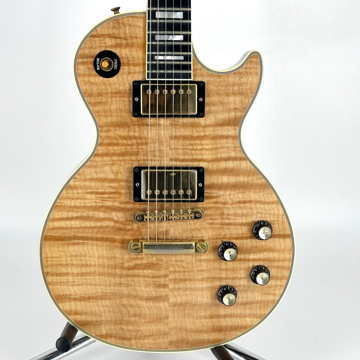 2007 Gibson Shop '68 Les Paul Custom Flame – Vintage Natural